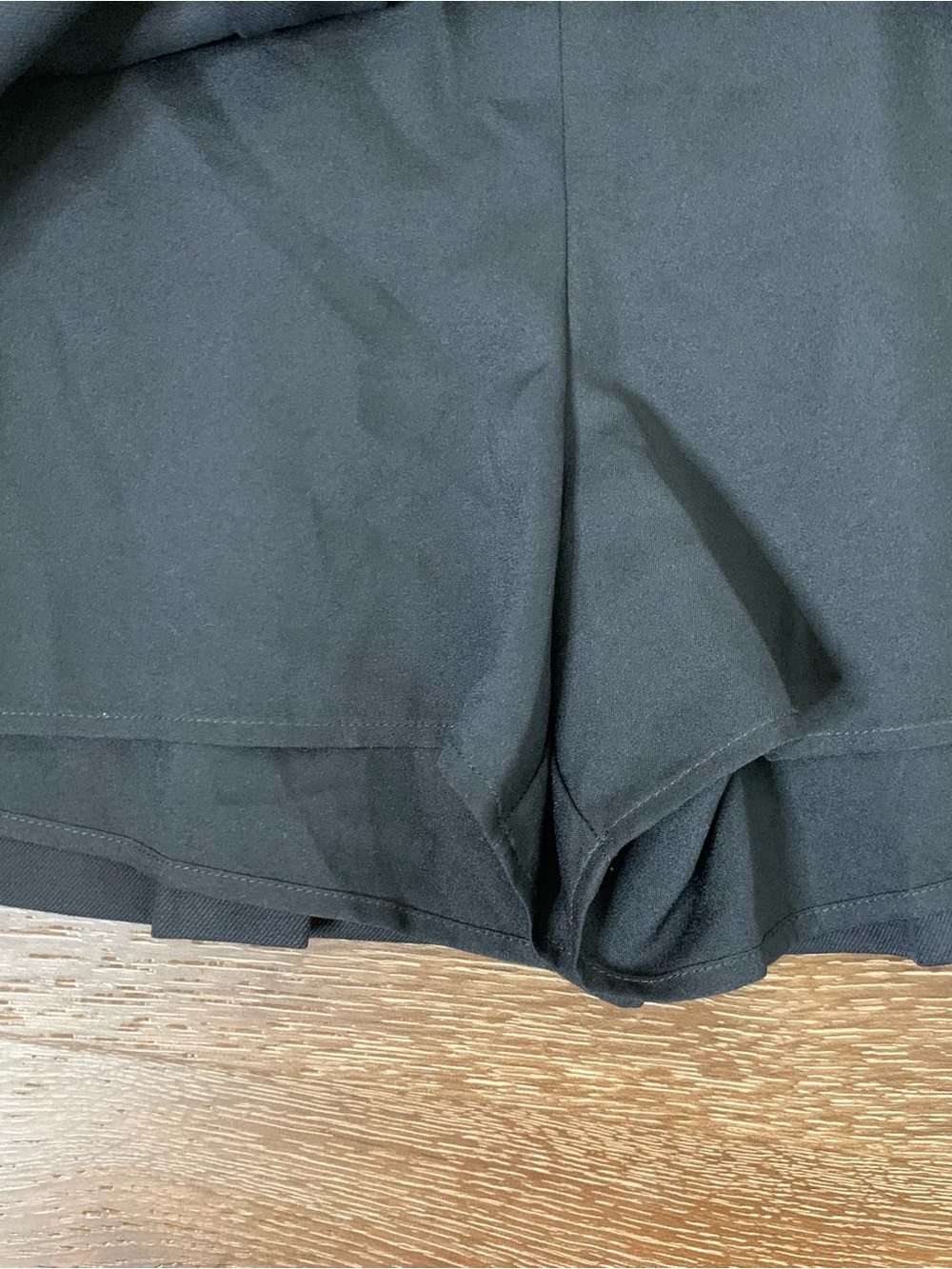 Abercrombie & Fitch Womens black pleated skirt skort M - Picture 2 of 7
